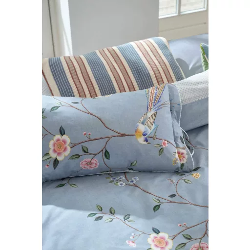 Pip Studio Díszpárna Bamboo Blossom Light Blue  - Díszpárna 35x60 cm 