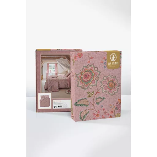 Pip Studio Mumbai Morning Pink - 2 részes dupla ágyneműhuzat szett 