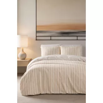   Livora Nature Beige 3 részes ágyneműhuzat garnitúra -Paplanhuzat Nagypárna és Kispárna huzat