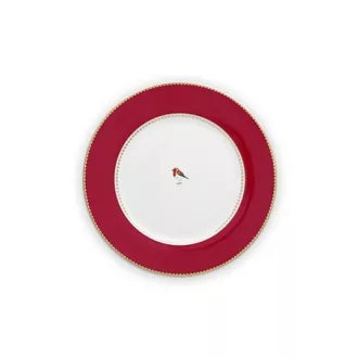 Tányér Love Birds piros 17cm