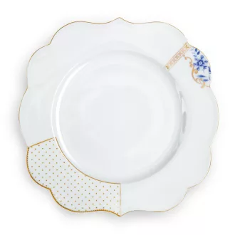 Pip Studio - Royal White - fehér porcelantál - 28 cm