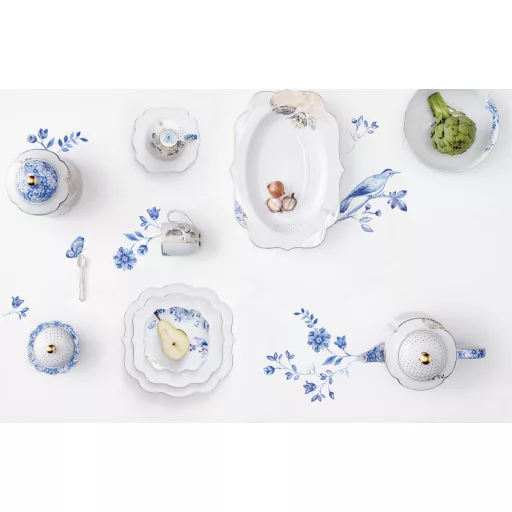 Pip Studio - Royal White - fehér porcelantál - 28 cm