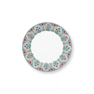   Pip Studio - Flower Festival - világoskék porcelantál - 21 cm