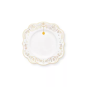 Tányér Royal téli fehér 17cm