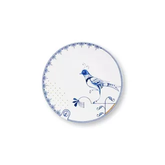 Tányér Pip&The Blue Bird fehér 18cm