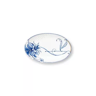Tányér ovális Pip&The Blue Bird fehér 25,5x16,5cm