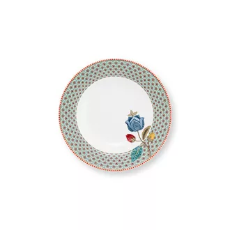 Mély tányér Blooming Tales kék 21,5cm