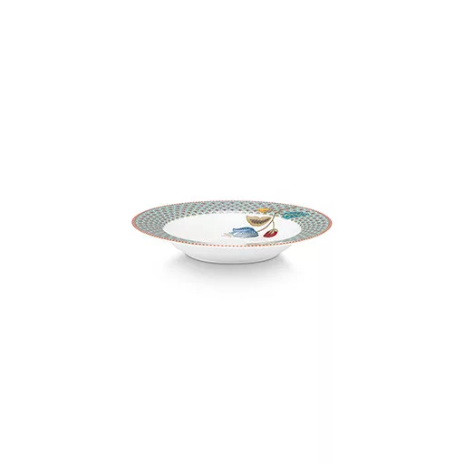 Mély tányér Blooming Tales kék 21,5cm