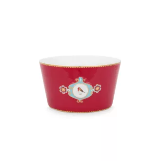Tál Love Birds medál vörös 15cm