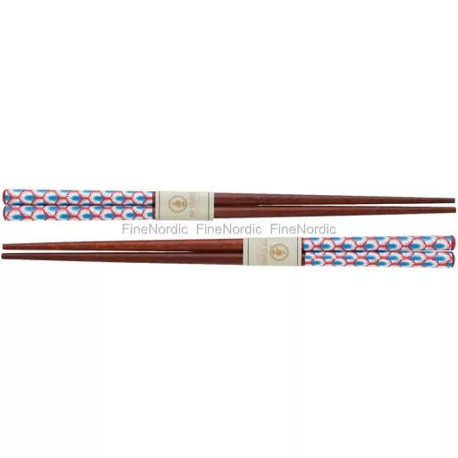 Ajándékszett Tálak & Evőpálcikák Oriental Flower Festival kék