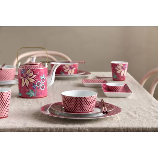 Ajándékszett Tálak & Evőpálcikák Oriental Flower Festival Sötét rózsaszín