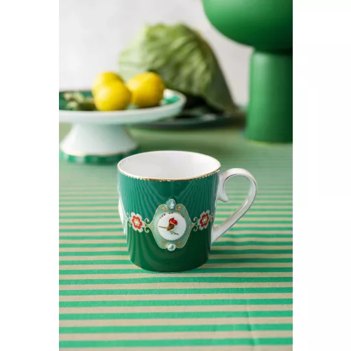 Tea for One Love Birds Medallion smaragd-zöld