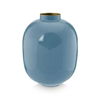 Váza fém kék 32cm