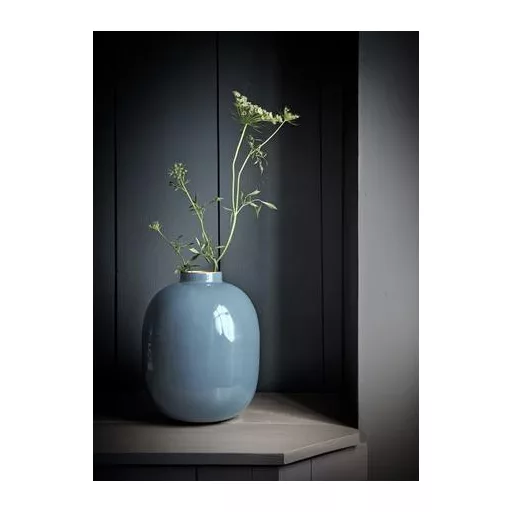 Váza fém kék 32cm