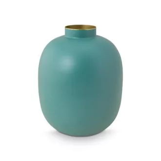 Váza fém matt világoskék 32cm