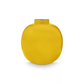 Váza fém sárga 23cm