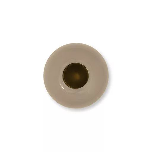 Váza fém khaki 23cm
