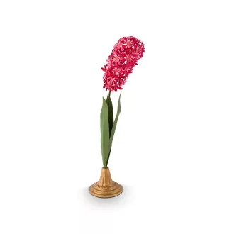 Dekoráció Virág fém rózsaszín 48cm