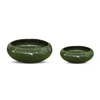 Leander kaspó 76*31cm green black