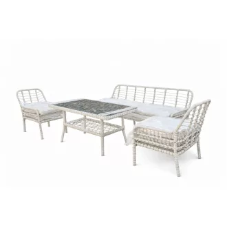   Rattan Profilvas Kerti bútor - Pisa 2-es Kerti bútor Szett - Rattan 