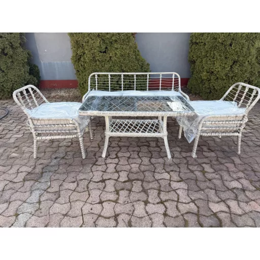 Rattan Profilvas Kerti bútor - Pisa 2-es Kerti bútor Szett - Rattan 