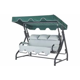   Kerti 3 személyes dönthető hinta - Aluminium - Salvia Swing Kerti Hinta 
