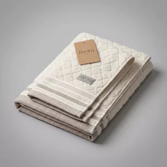 Livora Ecru Essence törölköző 50x100 cm - 450g/m2