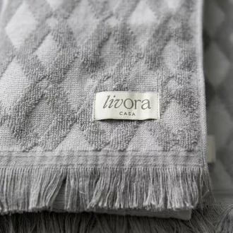 Livora Grey Weave törölköző 50x100 cm - 450g/m2