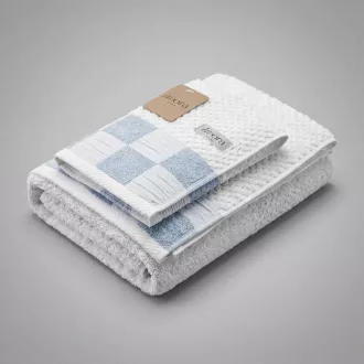 Livora Sky Check törölköző 70x140 cm - 450g/m2