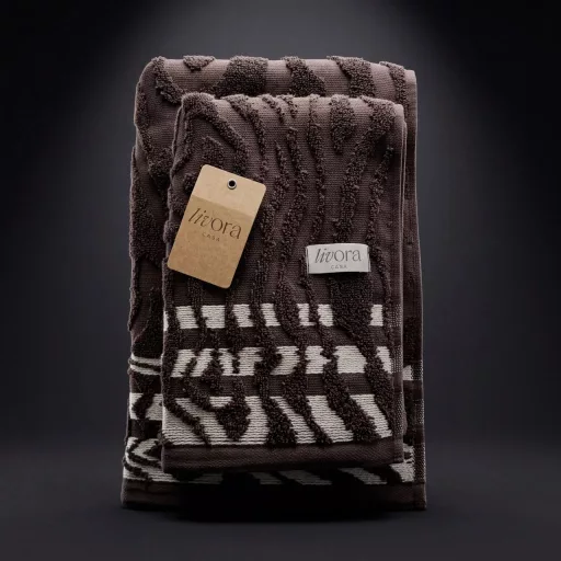 Livora Wild Cocoa törölköző 70x140cm - 450g/m2
