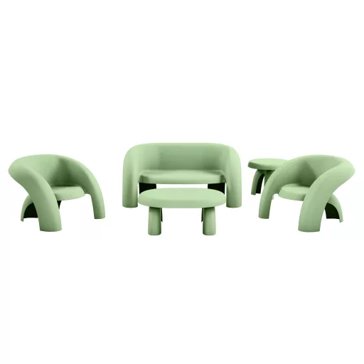 Livora Coccola Lounge 5 részes szett - Olasz Design - Lounge kerti bútor gabona sárga