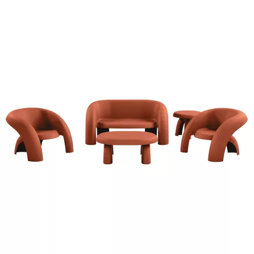 Livora Coccola Lounge 5 részes szett - Olasz Design - Lounge kerti bútor gabona sárga