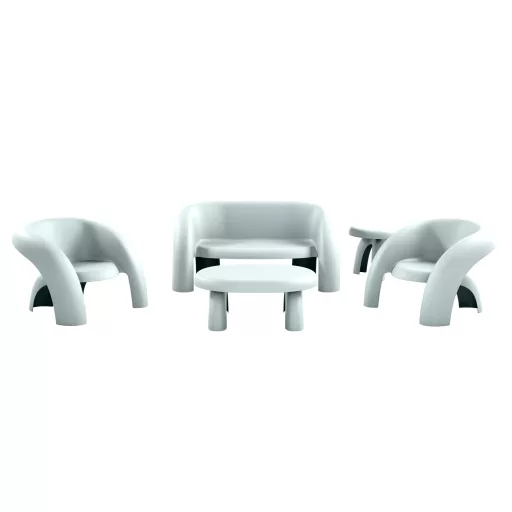 Livora Coccola Lounge 5 részes szett - Olasz Design - Lounge kerti bútor gabona sárga