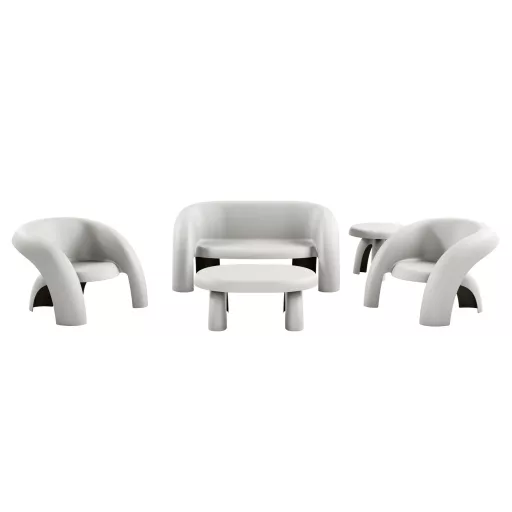Livora Coccola Lounge 5 részes szett - Olasz Design - Lounge kerti bútor gabona sárga