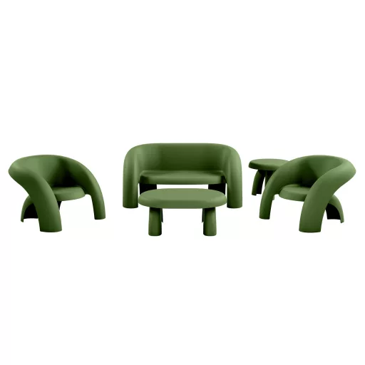 Livora Coccola Lounge 5 részes szett - Olasz Design - Lounge kerti bútor gabona sárga