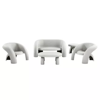   Livora Coccola Lounge 5 részes szett - Olasz Design - Lounge kerti bútor szürke