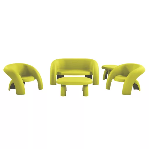 Livora Coccola Lounge 5 részes szett - Olasz Design - Lounge kerti bútor szürke