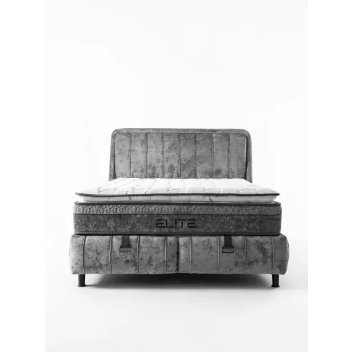 Livora Elite Ágyneműtartós Ágykeret és 7 Zónás Táskarugós Matrac Szett - 180x200x31 cm - Comfort Párnás Táskarugós Matrac