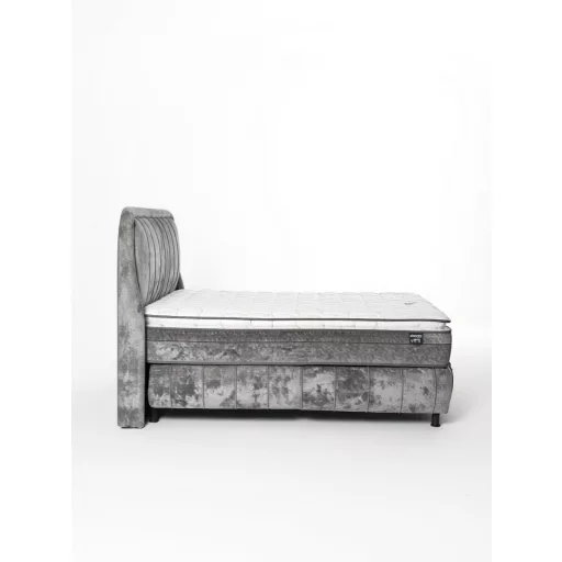 Livora Elite Ágyneműtartós Ágykeret és 7 Zónás Táskarugós Matrac Szett - 200x200x31 cm - Comfort Párnás Táskarugós Matrac