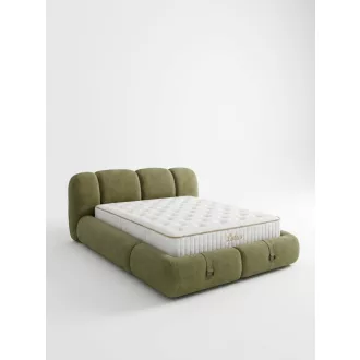   Livora LOTUS Ágyneműtartós Ágykeret és 7 Zónás Táskarugós Matrac Szett - 160x200x30 cm - 7 zónás Ortopéd Táskarugós Matrac