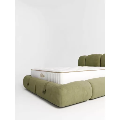 Livora LOTUS Ágyneműtartós Ágykeret és  Matrac Szett - 180x200x30 cm - 7 zónás Ortopéd Táskarugós Matrac 