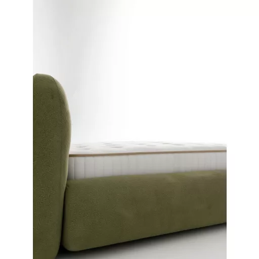 Livora LOTUS Ágyneműtartós Ágykeret és  Matrac Szett - 180x200x30 cm - 7 zónás Ortopéd Táskarugós Matrac 
