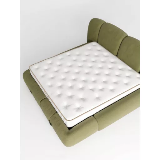 Livora LOTUS Ágyneműtartós Ágykeret és  Matrac Szett - 180x200x30 cm - 7 zónás Ortopéd Táskarugós Matrac 