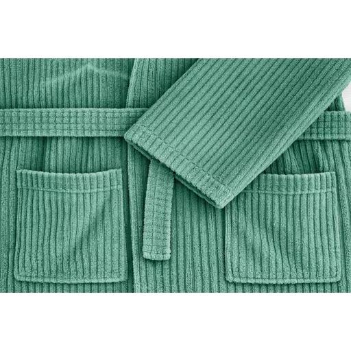 Luxus szállodai moha zöld köntös 100% pamut – 380 g/m² | Hotel minőség - 2XL - Astrid