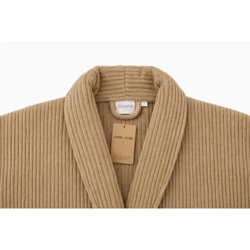 Luxus szállodai latte köntös 100% pamut – 380 g/m² | Hotel minőség - 3XL - Astrid