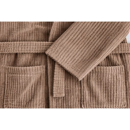 Luxus szállodai latte köntös 100% pamut – 380 g/m² | Hotel minőség - M - Astrid