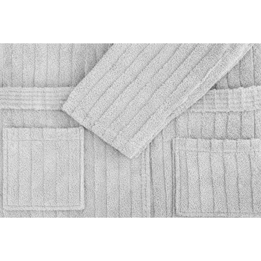 Luxus szállodai szürke köntös 100% pamut – 380 g/m² | Hotel minőség - 2XL - Carlevan