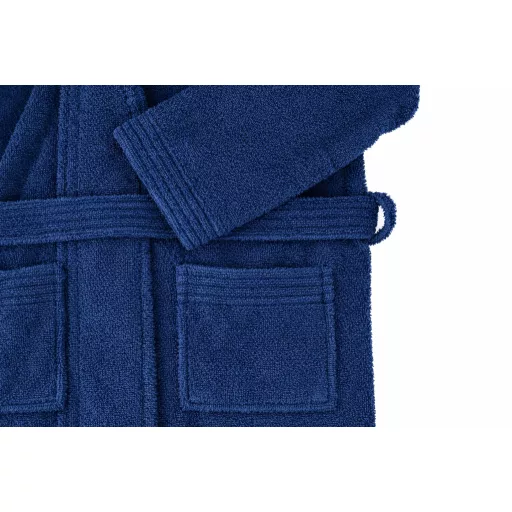 Luxus szállodai navy köntös 100% pamut – 380 g/m² | Hotel minőség - 2XL