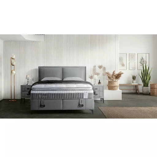 Livora Aloe Premium ágykeret és matrac szett - 180x200x33 cm - Ágykeret és 7 zónás Táskarugós matrac