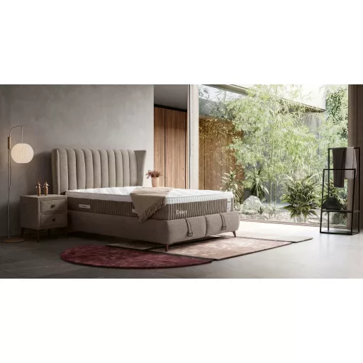 Livora Deluxe Latex Táskarugós Matrac - 160x200x33 cm - Természetes Latex Táskarugós Matrac